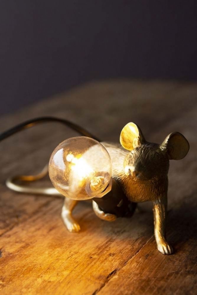 Mouseketeers Aramis Crouching mouse table lamp